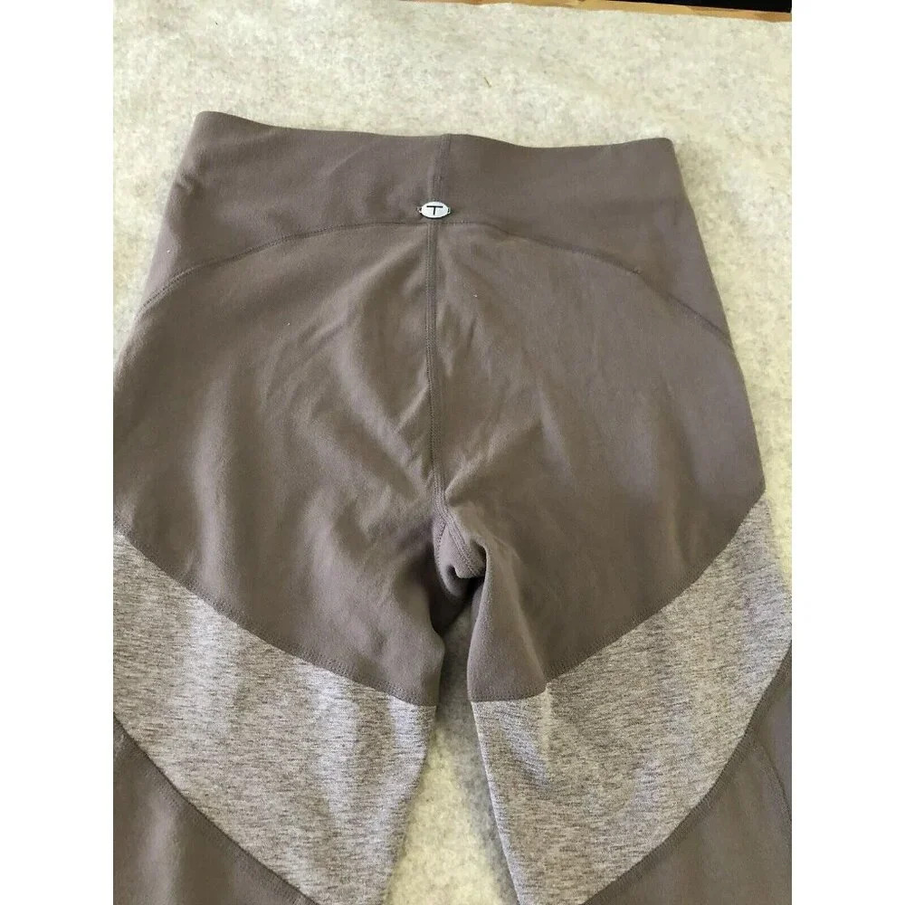 Tahari Sport NWT Women Brown Activewear Yoga Pant Legging Side Mesh Breathable M - Picture 10 of 10